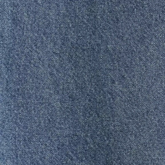 *NWT* A LOVES A 3/4 Puff Sleeve Pleat Button Shoulder Tie-Neck Denim Top — M - Picture 4 of 7